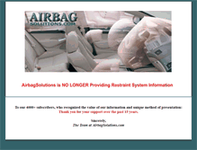 Tablet Screenshot of airbagsolutions.com